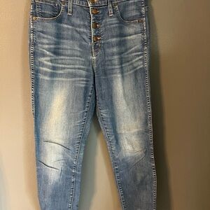 Madewell High Rise Blue Jeans with Vintage Wash